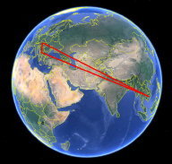 Drajçiq, Phum Svay Kbet & Zwölfaxing situés sur le globe terrestre